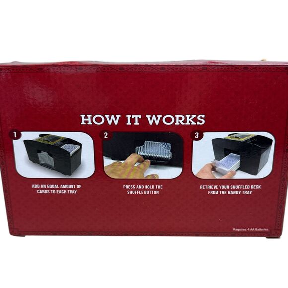 Brybelly Automatic Card Shuffler 4 Decks New in Box Casino Poker Game - Picture 3 of 3